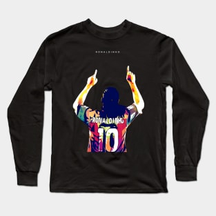 Ronaldinho Pop Art Long Sleeve T-Shirt